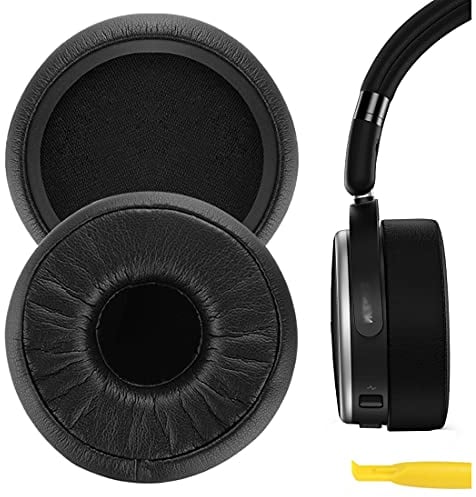 Geekria Ohrpolster Ersatz kompatibel mit AKG N60NC Wireless Bluetooth Ohrpolster/Ohrpolster/Ohrmuscheln/Ohrpolster Ersatzteile (Schwarz)