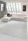Wohnzimmer Teppich modern Kurzflor mit Uni Design in Silber Größe 200 x 290 cm