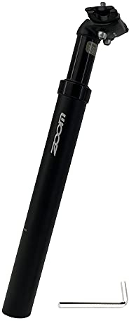 JaneEyre Federsattelstütze hochwertigem Fahrrad Sattelstütze, Durchmesser 27,2, 30,8 oder 31,6 mm,Sattelstütze Gefedert mit 350mm Länge für Trekkingrad, E-Bike, MTB und Cityrad (Schwarz 31,6mm)
