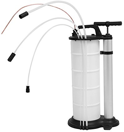 Ejoyous Bomba de extracción de aceite, bomba de aceite líquido de agua de 9 litros con 3 mangueras, bomba de vacío manual purgador de frenos para agua, anticongelación, motor y aceite de transmisión