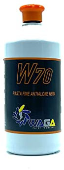 Pasta Abrasiva Fine Antialone Nera W70 LT.1 Professionale Carrozzeria Auto Moto, Effetto Lucidante, Elimina Opacità, Rimuove Incisioni e Abrasioni, Strati di Vernice Graffiati - Waga Paint Tecniques