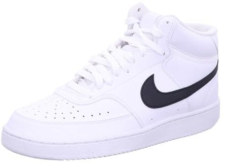 NIKE Men's Court Vision Sneaker, White Black White, 10.5 UK