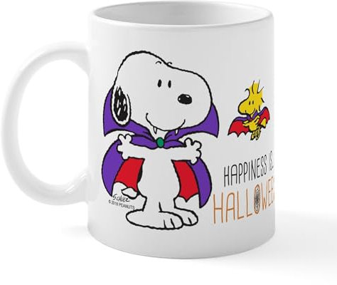 CafePress Peanuts Halloween Happiness 11 oz (325 ml) Ceramic Coffee Mug
