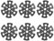 6 Stück Trekkingstock Schneekörbe Schnee Ski Schlamm Korb Stange Spitze Abnehmbarer Schlamm Ski Korb Wandern Zubehör Stöcke Spitze Ersatz Zubehör für Outdoor Wandern