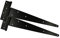 Haven Heritage - T-Hinge Black Japanned, Rustproof Tee Hinges with Powder Coating, Heavy Duty T Strap for Shed, Gate, Garden & Barn Doors, Weather-Resistant External Door Hinges, (18) 450mm(Pair)