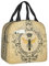 srufqsi Vintage Bee Lunch Bag Insulated Water-Resistant Tote Bag Reusable Lunch Box For Picnic Travel