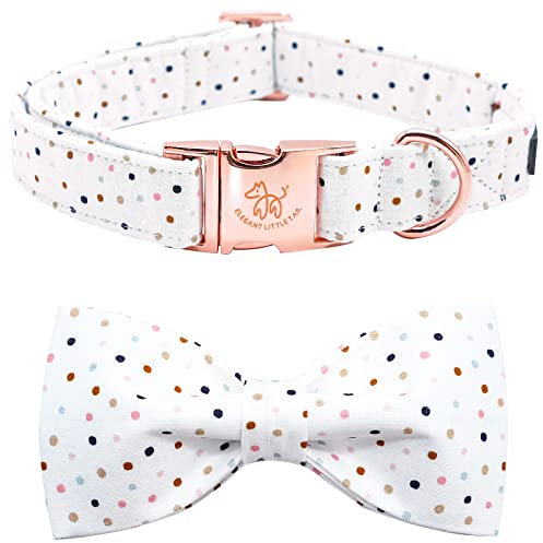 Elegant Littel Tail Hundehalsband, Hundehalsband mit Fliege, Mädchen oder Junge Hundehalsbänder Haustier Geschenk Niedliche Hundeschleife Verstellbare Hundehalsbänder für X-kleine Hunde