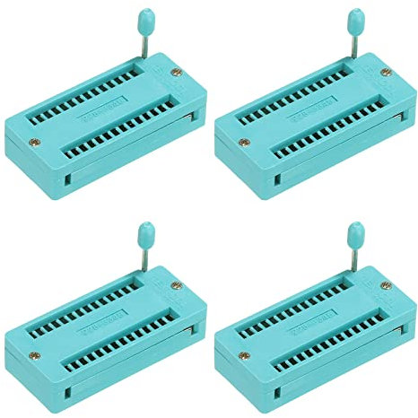 PATIKIL Universal IC Test ZIF Socket 28 Pin 2.54mm Pitch for Microcontroller, Chip, Breadboard, Program IC's, 4 Pack