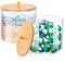 TCJJ 2 Pcs Almacenamiento De Detergente Para Lavandería, Caja Para Detergente En Polvo De PláStico De Alta Capacidad, Almacenamiento De Polvo De LavanderíA De BañO Con Tapa De Bambú