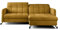 LENART FRIDERIK-EU - Ecksofa mit schlaffunktion und bettkasten [ Rechts ohne Hocker - Senf ] Wohnzimmer Möbel, Sofas & Couches, Eckcouch, Eckcouch mit schlaffunktion, Schlafsofa mit bettkasten