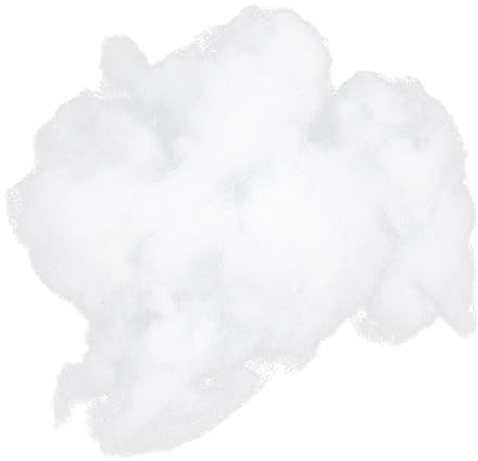 ABOOFAN Füllmaterial für Stofftiere Kissenfüllung Bastelfüllung Hochelastische PP Baumwolle 1 Beutel 300g Weich Formstabil für Selbstgemacht Häkeltiere Heimwerkerarbeiten Weiß