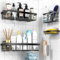 DIFULI Shower Caddy 4 Pack with Soap Holder, Shower Shelf No Drilling with Toothbrush holder, Bathroom Organiser Rack, Shampoo Holder for Shower, Bathroom Storage and Organisation