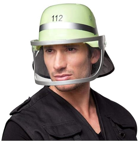 TrendandStylez Feuerwehr-Helm, Kunststoff, Kopfbedeckung für Karneval, Mottowoche, JGA, Kostümparty