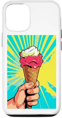 Carcasa para iPhone 15 Helado de gofrera helado helado helado arte pop art vintage retro helado helado