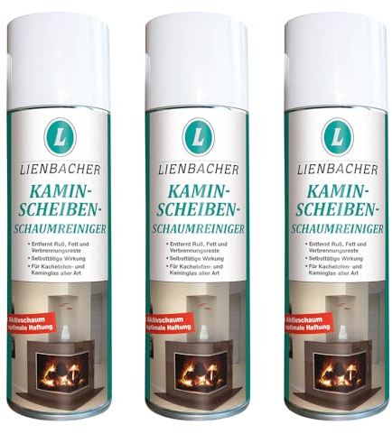 melina24 3x Kaminscheibenreiniger/Schaumreiniger Lienbacher