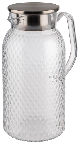 APS 10693 - Jarra para zumo y agua (11,5 cm de diámetro, 24 cm de altura, 1,8 L), transparente