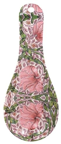 The Leonardo Collection Pimpernel Spoon Rest for Kitchen & Home | Lovely Spoon Holder for Kitchen Accessories | Designed by William Morris | Heat Resistant Spoon Rest for All Types of Spoons