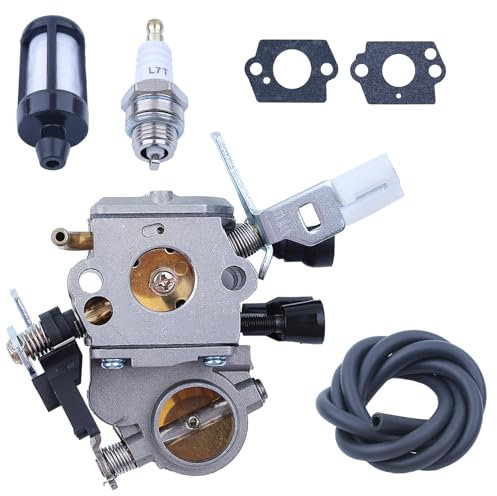 KIT CARBURATORE PER STIHL MS171 MS181 MS211 Motosega ADEFOL Carburatore + Filtro Aria + Candela di Accensione + Tubo Benzina Ricambi Accessori