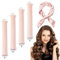 4 Stück Overnight Blowout Heatless Curls Band mit Turban Lockenwickler über Nacht mit Haken Locken Ohne Hitze Hair Curler Overnight Curls Heatless Blowout Hair Overnight (Rosa, 30cm)