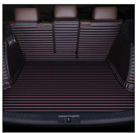KLAUER Bandeja Maletero Alfombrilla para Maletero De Coche Personalizada De Cobertura Total para Citroen C3 para Shine 2017 2018 2019 Alfombrilla Maletero(Black Red)