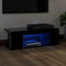 Générique Meuble TV avec lumières LED Noir 90x39x30 cm, Meubles, Meubles TV, Noir, 15.75 KG, 804239