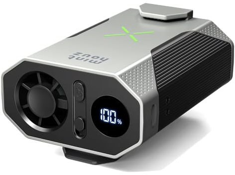 Minthouz Portable Waist Clip Fan,Hands-Free Waist Clip & Neck Fan with 100-Speed Adjustment,36000RPM Strong Airflow, USB-C Fast Charging,4500mAh Battery for Hiking,Cycling,Workout & Outdoor Activities