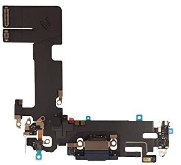 TY BETTERY® Charging Port Flex cable compatible with iPhone 13 - Dock Connector + flex cabler - black