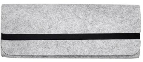 Borsa for tastiera portatile da 60/87/104 tasti for in feltro Custodia for meccanica for immagazzinaggio for periferiche Per Keyboard(44x20x4cm,Light Grey)