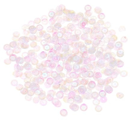 QUARKZMAN 4000 Stück Lose Pailletten 5MM Transparente Weiße Farbe | Silberrückseitige Becherstickpailletten, Für Schmuckherstellung Basteln Nähen