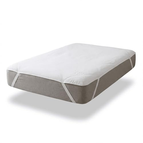Vency Matratzenschoner Wasserdicht – Baumwoll Oberseite, Atmungsaktiv & Hygienisch – rutschfest mit Eckgummis – Für Matratzen bis 30 cm – 140x200