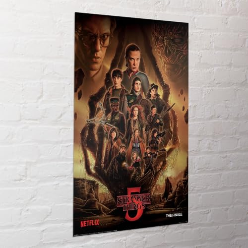 Stranger Things Maxi-Poster, S5 (The Finale), 91,5 x 61 cm, offizielles Lizenzprodukt, großes Wandbild für Schlafzimmer, Spielzimmer oder Büro