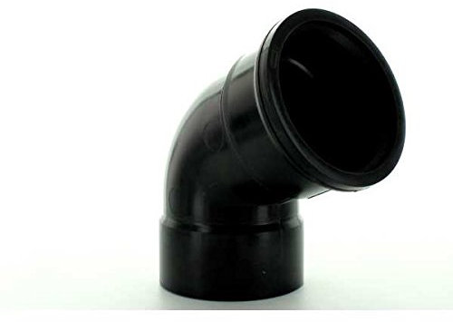 HUNTER 110mm (Top 112.5 degree Bend) BLACK Soil Pipe and fittings Select individual parts as required.