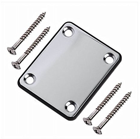 Rosenice, piastra per chitarra elettrica, con viti, di colore argento
