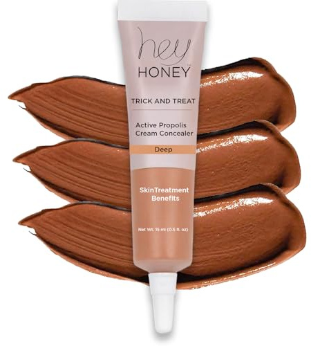 Hey Honey Skincare Trick & Treat Active Honey & Propolis Concealer | Volle Deckkraft für Akne, Dunkle Flecken & Augenringe | Intensive Gesichtspflege | 15 ml