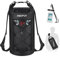 Piscifun Wasserdicht Dry Bag Rucksack Schwimm Dry Rucksack für Wassersport - Angeln Segeln Kajak Surfen Rafting Camping Geschenke für Männer und Frauen, die frei wasserdichte Schutztasche Schwarz 30L