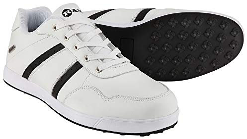 Ram FX Comfort Mens Waterproof Golf Shoes - White/Black- UK 10