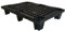Colleoni.EU - Semi Palet 1/2 Banco 60 x 80 cm de polipropileno ecológico (PP) Semipalé reforzado de 4 Pies Carga estática kg 500 Carga dinámica kg 250 lote de 1 pieza