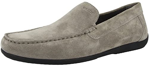 Geox Homme U Ascanio A Mocassins, Anthracite, 40 EU