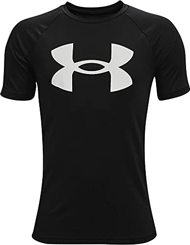 Under Armour Jungen Tech Big Logo Weiches Sport Shirt, Funktionales Für, Schwarz, YLG