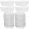 1000 Pezzi Pirottini di Carta Fodere per Cupcake Rettangolari Usa E Getta Involucri per Cupcake Resistenti All'olio per Palline Muffin Cupcakes E Caramelle Bianchi