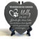 Individueller Personalisiert Herzform Tiergrabstein Schiefer Gedenkstein + Ständer für Hund, Katze und andere Haustiere Tiere - Größe | 10 x 10 cm | - Name