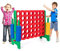 RELAX4LIFE Vier-Gewinnt Spiel, 4 in Line mit 42 Jumbo-Ringen und Schieberegler zum schnellen Neustart, Spiel für Erwachsene und Kinder, Strategiespiel Gesellschaftsspiel für Outdoor (Grün)