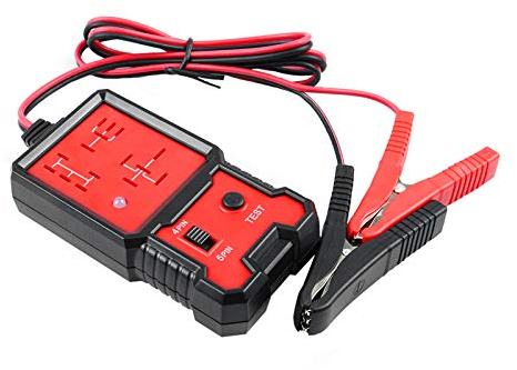 RUIZHI Tester Relè Automotive 12V Elettronico Controllo Batteria Strumento Diagnostico del Relè con Clip Relay Tester per Auto Moto