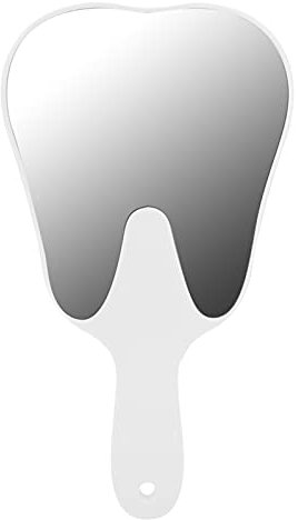 Zahnspiegel in Form einer Z?hne , 25 x 13 , 5 cm , Harz , Glas