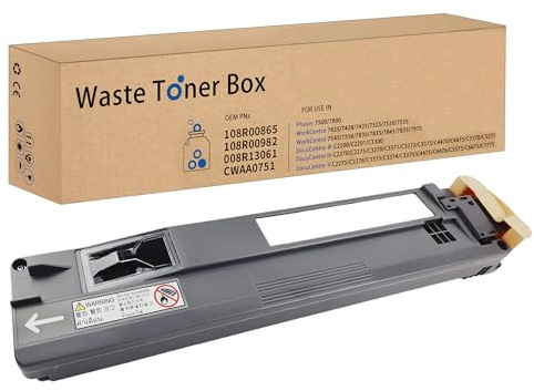 LCL Compatible 008R13061 8R13061 108R00865 Waste Toner Container Box | Cartridge Replacement for Xerox Workcentre 7425 7428 7435 7525 7530 7535 7545 7556 7830 7835 7845 7855 7970 AltaLink C8030
