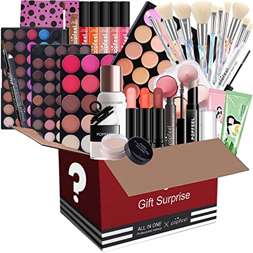 CHSEEO Make up Set Schminkset Cosmetics Schminkkoffer Kosmetik Geschenk Set Lidschatten Lipgloss Concealer Palette Puder Lippenstift Make-up Paletten für Gesicht, Augen und Lippen #7