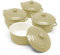 Kook Mini-Cocotte-Set aus Keramik, kleine Auflaufformen mit Deckel und Griffen, individuelle Auflaufförmchen, ofen-, mikrowellen- und spülmaschinenfest, Steingut, 340 ml, 4er-Set (Creme)