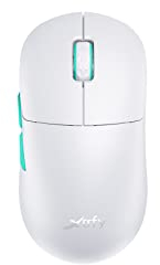 Xtrfy M8 Wireless, souris de gaming ultralégère sans fil, optimisé pour l’esport radio 2,4 GHz, avant ultra-réduit pour une précision élevée, rechargeable, Blanc