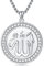 Shusukue Allah Halskette 925 Sterling Silber Islamische Anhänger Halskette Muslim Islam Anhänger Kette Religiöser Schmuck Geschenk für Mutter Frauen