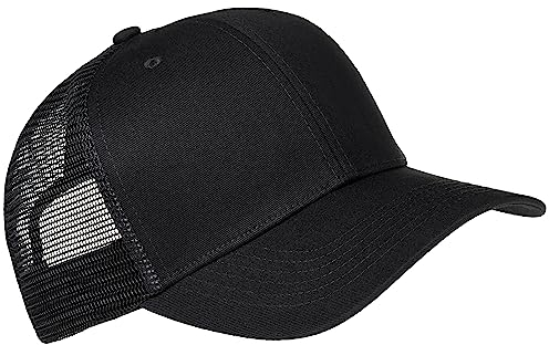 Pembroke® Trucker Cap, Herren und Damen, Hat, Kappe, Unisex, Baumwolle und Mesh, Verstellbarer Verschluss, Schwarz/Schwarz